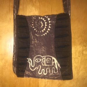 Boho elephant crossbody